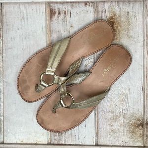 Lilly Pulitzer Metallic Flip Flop Sandals